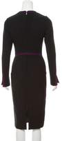Thumbnail for your product : Gianni Versace Long Sleeve Wool Dress