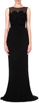Thumbnail for your product : Max Mara Pianoforte Sleeveless crepe gown