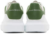 Thumbnail for your product : Alexander McQueen White and Green Degrade Oversized Sneakers