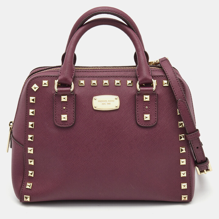 BANANANINA - Current go-to bags, comes in many sizes ✨ . Michael Kors Ciara  Saffiano Large Top Zip Satchel Dark Khaki 🔎531195 Michael Kors Quilted Tri  Color Leather Small Camera Bag Oxblood