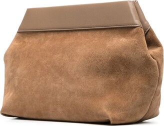 Brunello Cucinelli Leather-Panelled Crossbody Bag