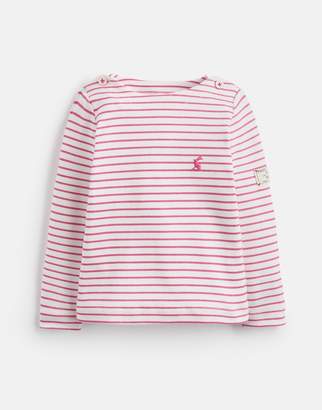 Joules Bright Pink Stripe Harbour Stripe Jersey Top 0-6 Yr Size 0M-3M