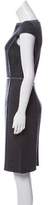 Thumbnail for your product : Prada Cap Sleeve Virgin Wool Dress