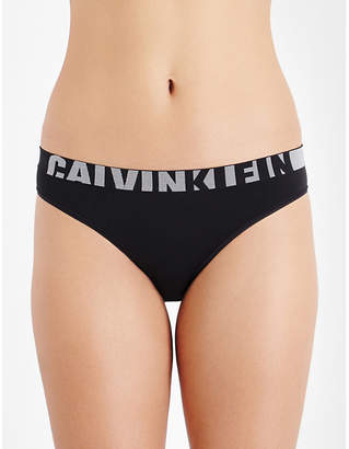 Calvin Klein Seamless logo-print jersey bikini briefs