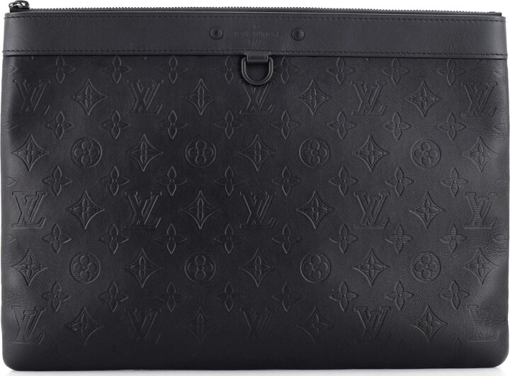 Louis Vuitton Discovery Pochette Monogram Shadow Leather GM - ShopStyle  Wallets & Card Holders
