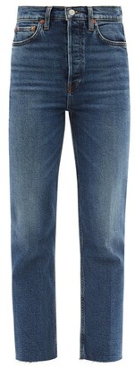 RE/DONE 70s Ultra High Rise Stove Pipe Straight-leg Jeans - Denim