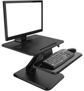 Thumbnail for your product : Posidesk Sit-Stand Pedestal Desk With Wireless Charger 25 Inch - Black