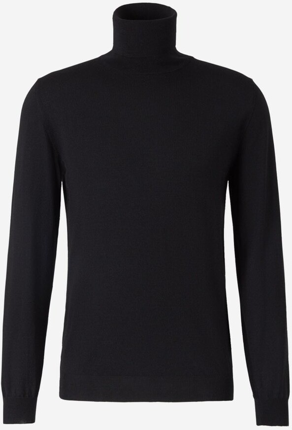 Zanone Ribbed Turtleneck Knitwear