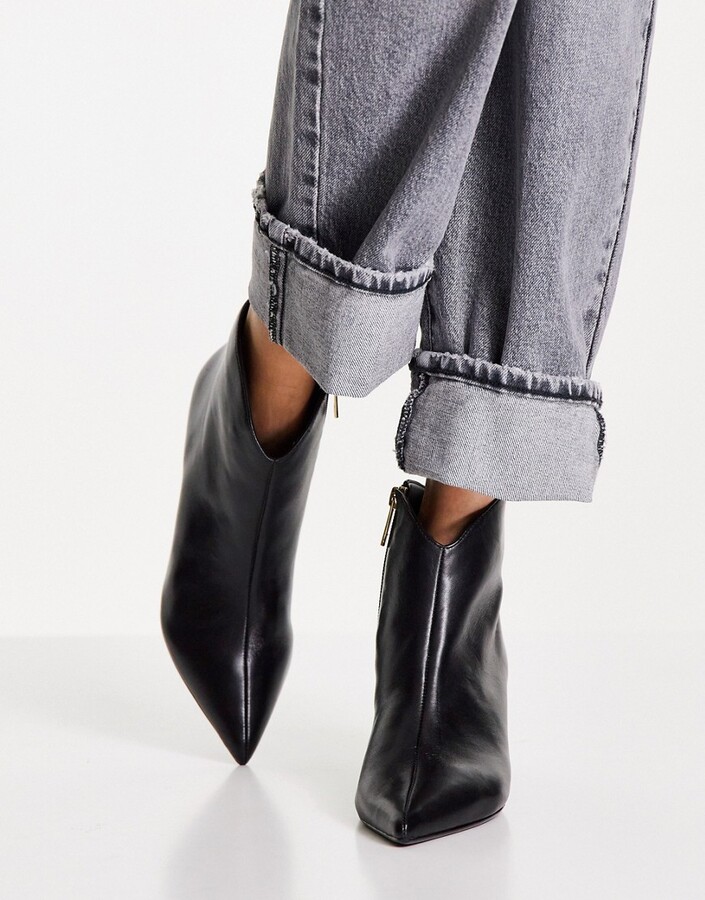 Ted Baker Galiana pointed ankle boot in black - ShopStyle