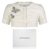 Thumbnail for your product : MonnaLisa CoutureIvory Diamante Butterfly Jacket