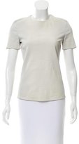 Thumbnail for your product : Celine Leather Short Sleeve Top