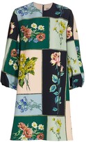 Thumbnail for your product : Lela Rose Colorblock Floral Mini-Dress