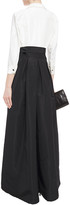 Thumbnail for your product : Carolina Herrera Pleated Two-tone Silk-taffeta Gown