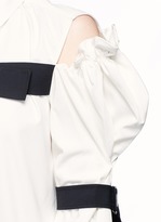 Thumbnail for your product : Shushu/Tong Cold shoulder belted Oxford shirt