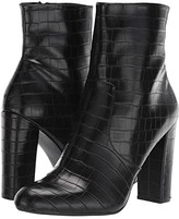 womens black dress booties