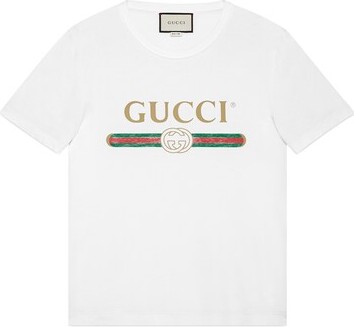 Gucci Oversize Washed T-Shirt With Logo - ShopStyle