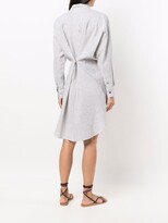 Thumbnail for your product : Etoile Isabel Marant Asymmetric Striped Shirt Dress