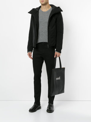 Attachment zipped fitted jacket