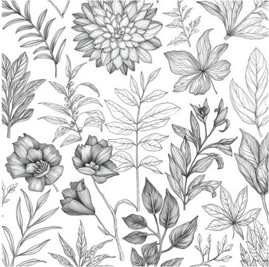 East Urban Home Black Botanical Illustration Shower Curtains Extra Long