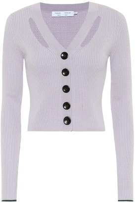 Proenza Schouler Silk and cotton cropped cardigan