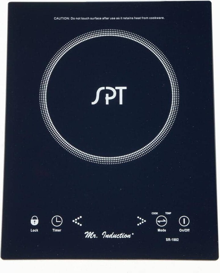 SPT 1650 Watt Countertop/Built-In Induction Cooktop in Black with 1 Element