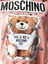 Thumbnail for your product : Moschino safety pin Teddy Bear hoodie