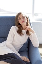 Thumbnail for your product : Nordstrom Novelty Stitch Cashmere Tunic Sweater