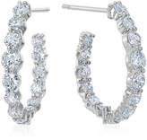 Thumbnail for your product : Maria Canale Pear-Shaped Hoop Earrings with Diamonds, 1.66 tdcw