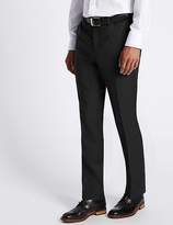 Thumbnail for your product : Marks and Spencer Tailored Fit Pure Wool Textured Trousers