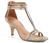 Thumbnail for your product : Vince Camuto 'Mitzy' Metallic Snake Print T-Strap Sandal (Women)