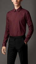 Thumbnail for your product : Burberry Modern Fit Cotton Silk Shirt