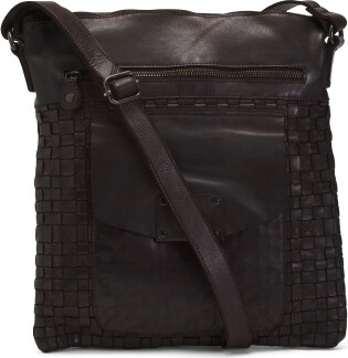 Woven crossbody bag · Brown · Accessories
