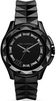 Thumbnail for your product : Karl Lagerfeld Paris 7 Black Pyramid Watch, 43.5mm