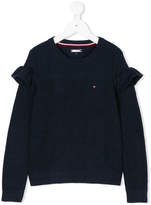 Thumbnail for your product : Tommy Hilfiger Junior ruffled detail sweater