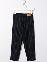 Thumbnail for your product : Emporio Armani Kids Pinstripe Straight-Leg Trousers