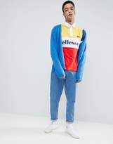 Thumbnail for your product : Ellesse Long Sleeve Polo Shirt With Block Panels In Yellow