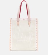 Thumbnail for your product : Christian Louboutin Cabalace Small leather-trimmed tote