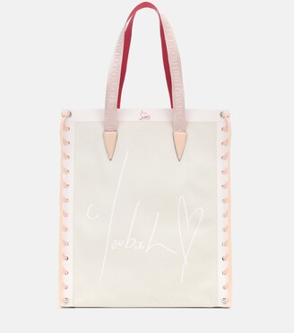Christian Louboutin Cabalace Small leather-trimmed tote