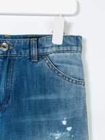 Thumbnail for your product : Dolce & Gabbana Kids paint splatter straight jeans