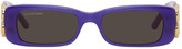 Thumbnail for your product : Balenciaga Purple BB Rectangular Sunglasses