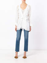 Thumbnail for your product : Ermanno Scervino lace detail knot blouse