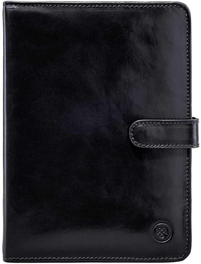 Maxwell Scott Bags Luxury Black Italian Leather Address Book
