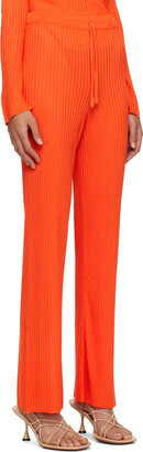Marques Almeida Orange Fitted Lounge Pants