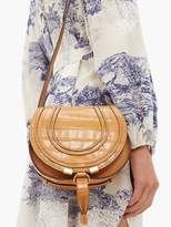Thumbnail for your product : Chloé Marcie Mini Croc-effect Leather Cross-body Bag - Womens - Amber