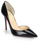 Thumbnail for your product : Christian Louboutin Iriza Patent Leather Half D'Orsay Pumps