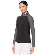 Thumbnail for your product : adidas Sport Long Sleeve Polo (Black) Women's Long Sleeve Pullover