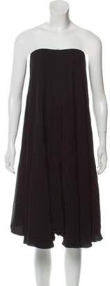 Saint Laurent Asymmetrical Cape Dress Black Asymmetrical Cape Dress