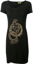 Versace Jeans - studded graphic dress - women - Spandex/Elasthanne/Viscose/Polyimide - 44
