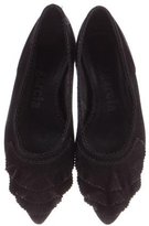 Thumbnail for your product : Pedro Garcia Suede Pointed-Toe Flats
