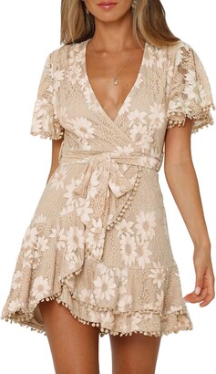 m。。。◾︎AMERI FLOWER LACE DRESS Zimmermann - Black Raie Flower Lace Mini Dress | Mitchell Stores